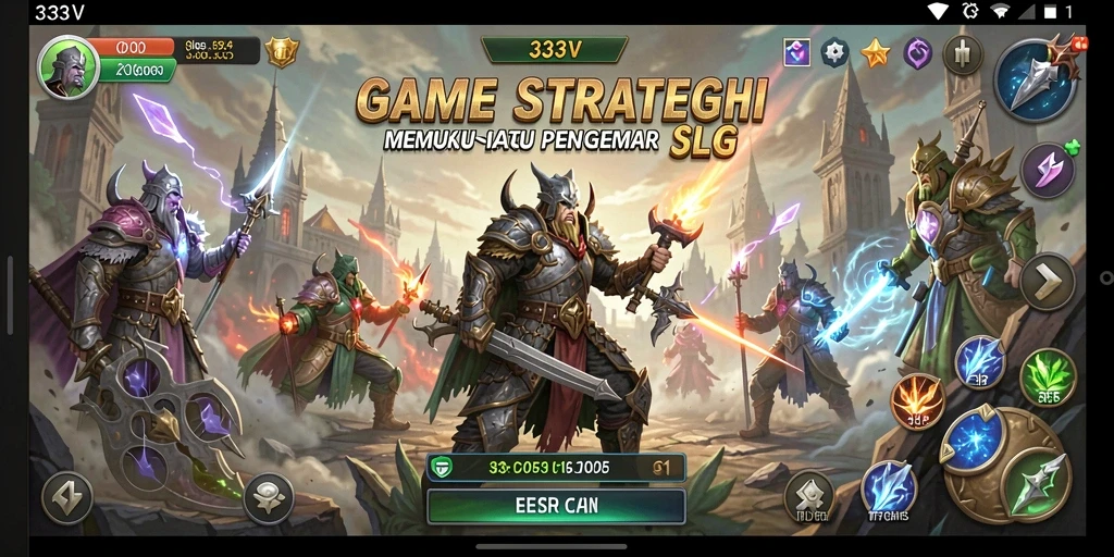Tampilan menarik dari gameplay strategis 333V yang mengasyikkan.