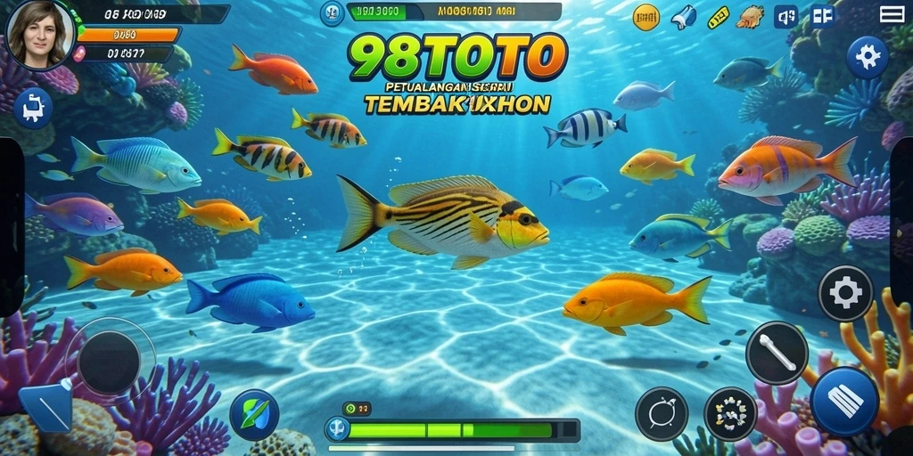 Tampilan menarik dari gameplay Tembak Ikan 98TOTO yang seru.