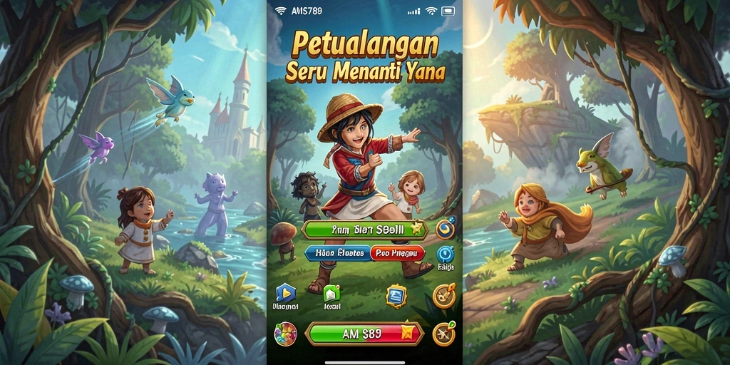 Screenshot menampilkan gameplay menakjubkan dari petualangan di AMS789.