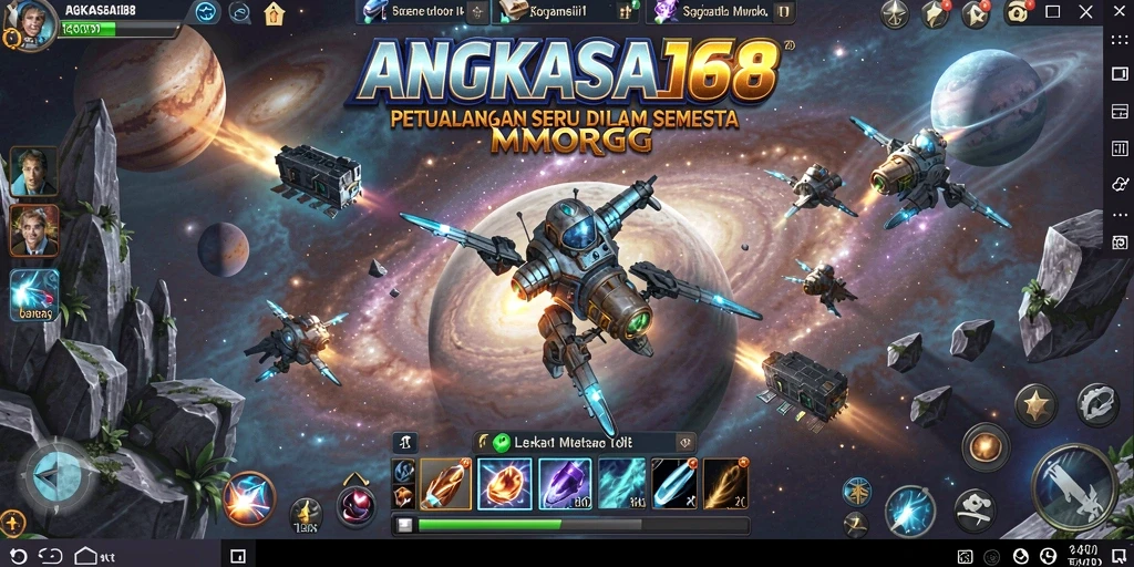 Screenshot gameplay ANGKASA168 yang menampilkan aksi seru di dunia MMORPG.