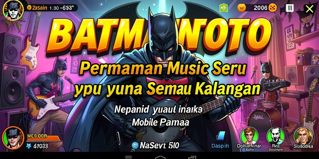 Screenshot utama BATMANTOTO menampilkan gameplay seru yang melibatkan musik.