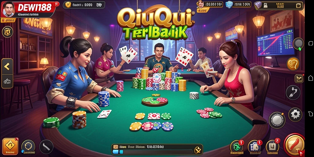 Tampilan gameplay menarik dari DEWI188 yang penuh aksi QiuQiu.