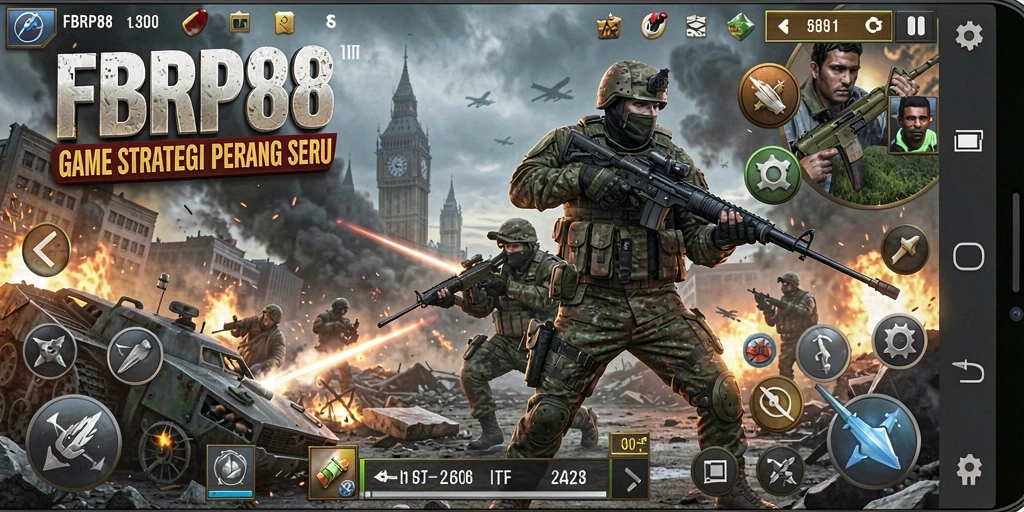 Tampilan gameplay seru di FBRP88, strategi perang yang mendebarkan.