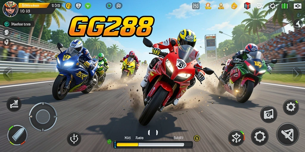 Gameplay seru balapan motor di GG288 yang penuh adrenalin.