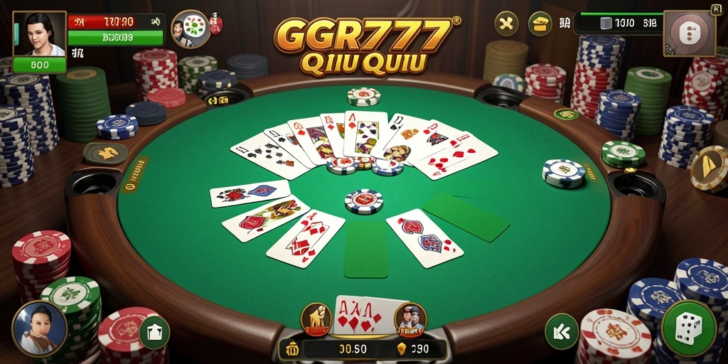 Tampilan gameplay menarik GGR7777 yang penuh strategi QiuQiu.