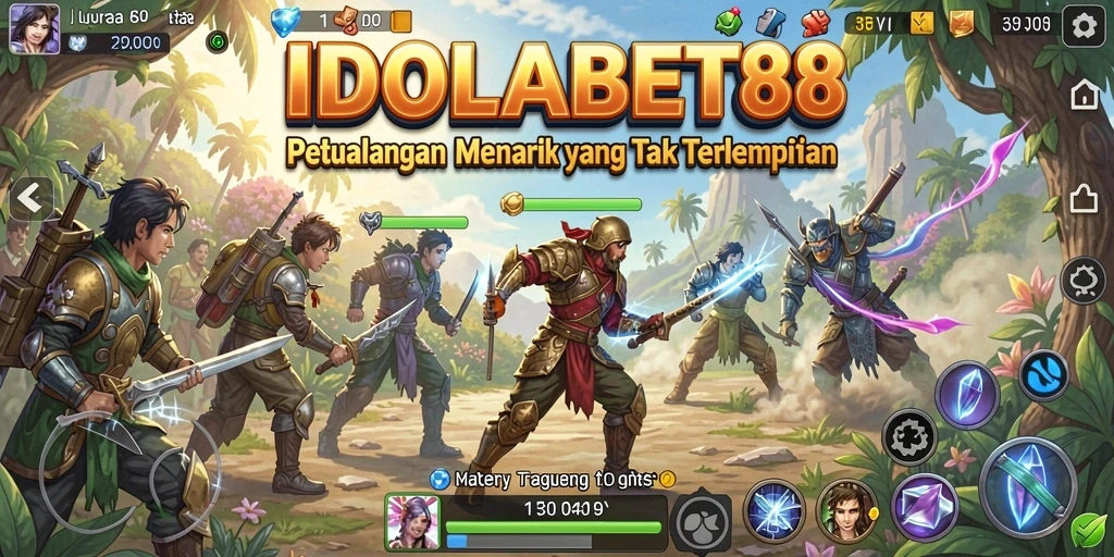 Screenshot gameplay <strong>IDOLABET88</strong> yang menampilkan momen eksplorasi petualangan.