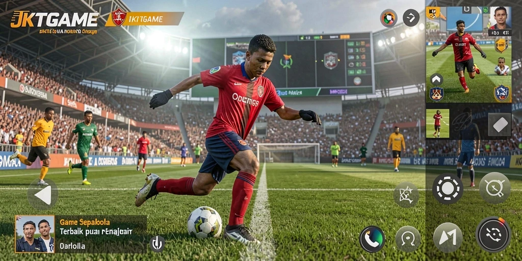 Tampilan gameplay JKTGAME yang menarik dan realistis saat di lapangan.