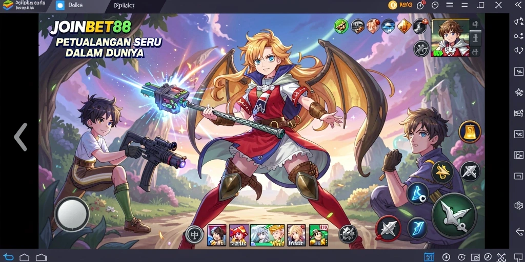 Tangkapan layar menunjukkan aksi seru gameplay Anime JOINBET88.