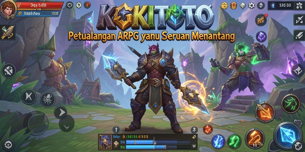 Tampilan gameplay KOKITOTO dalam dunia ARPG yang menakjubkan.
