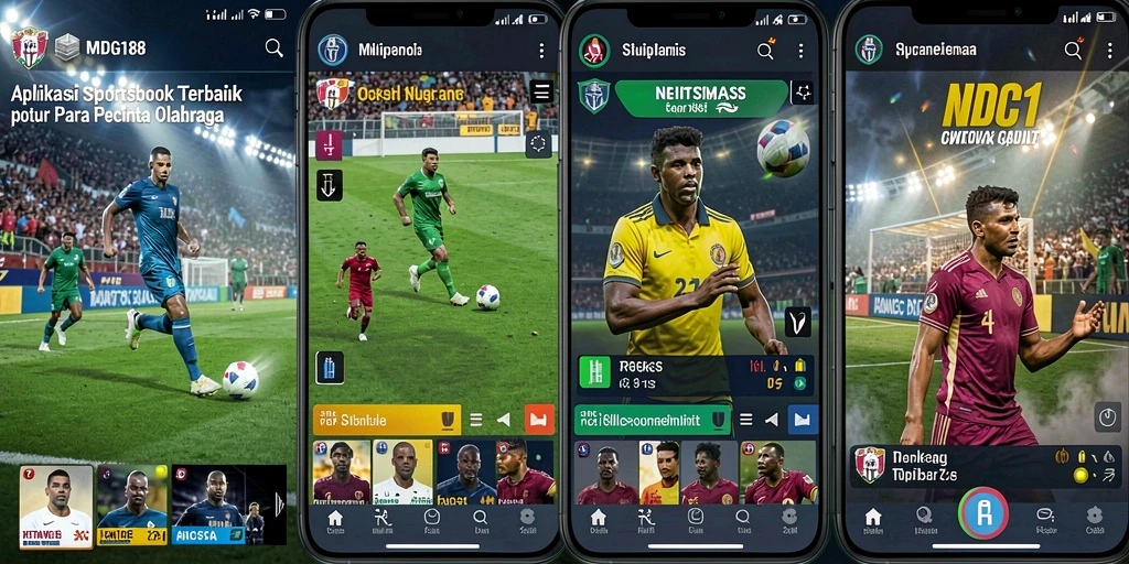 Tampilan screenshot MDG188 dengan antarmuka taruhan olahraga.