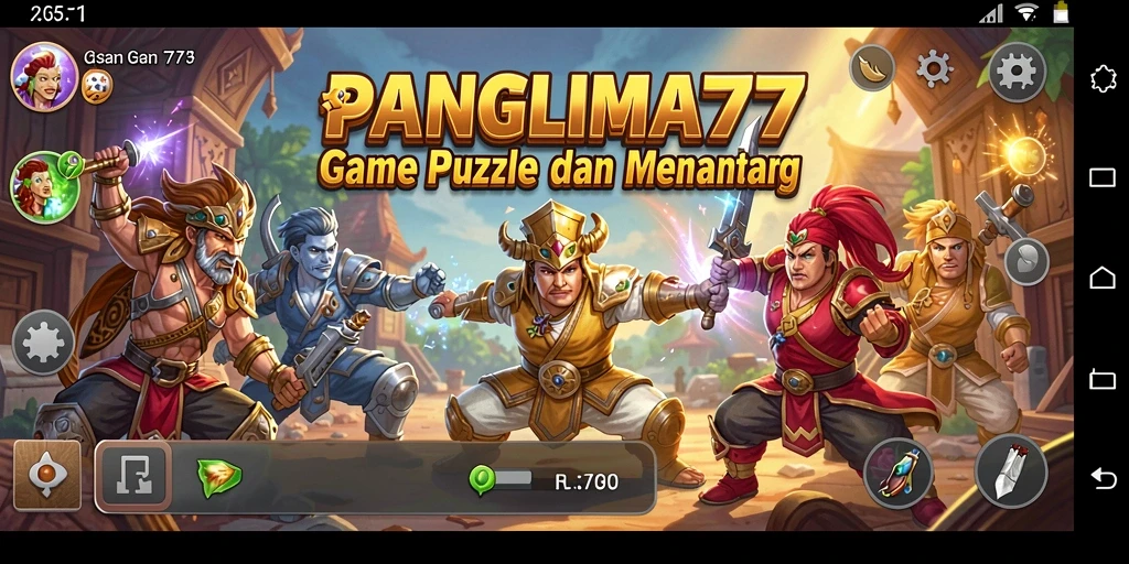 Tampilan gameplay menantang dari PANGLIMA77 dengan teka-teki seru.