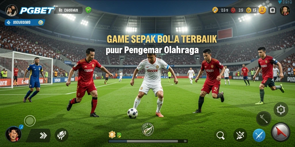 Screenshot PGBET menampilkan aksi permainan sepak bola yang mendebarkan.