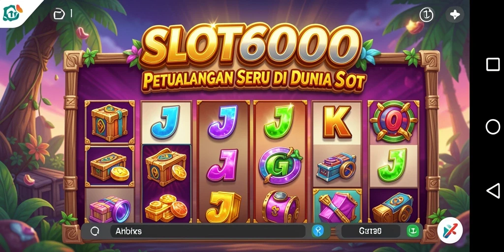 Tampilan gameplay SLOT6000 yang penuh aksi dan petualangan.