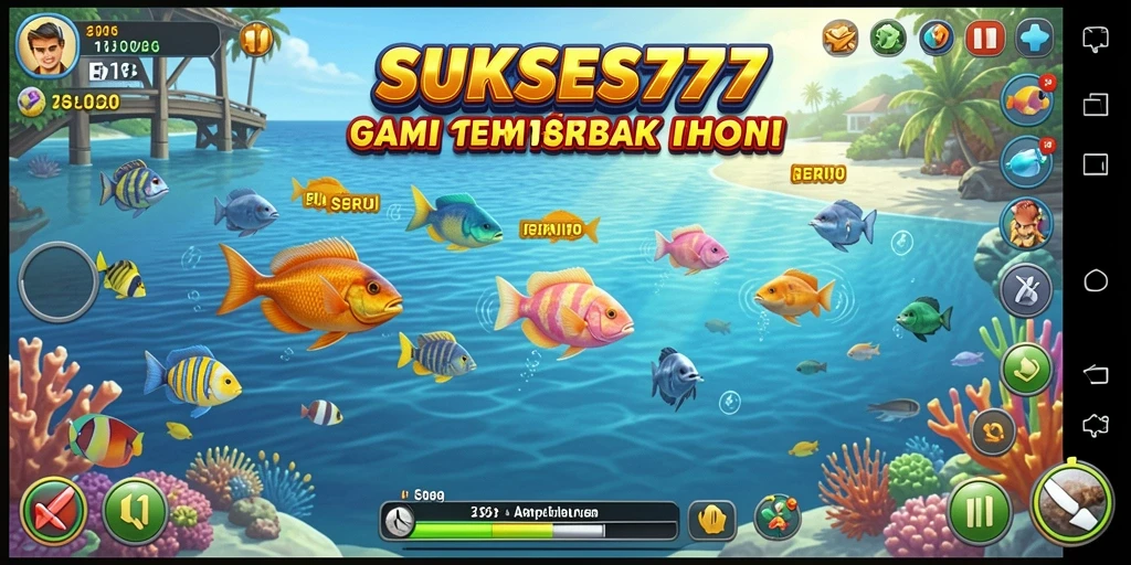 Tampilan menarik dari gameplay Tembak Ikan SUKSES777.