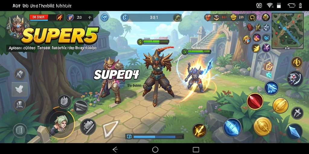 Tampilan antarmuka pengguna SUPER5 yang sederhana dan fungsional.