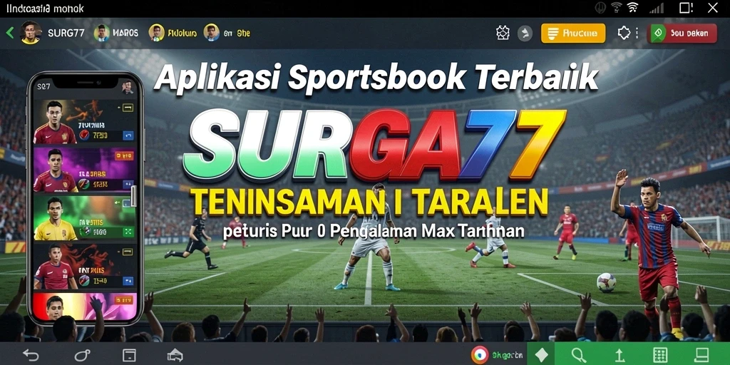 Screenshot utama SURGA77 menunjukkan pengalaman taruhan yang seru dan interaktif.
