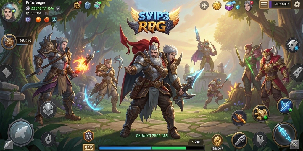 Tampilan gameplay menarik dengan aksi pertempuran RPG yang dinamis.