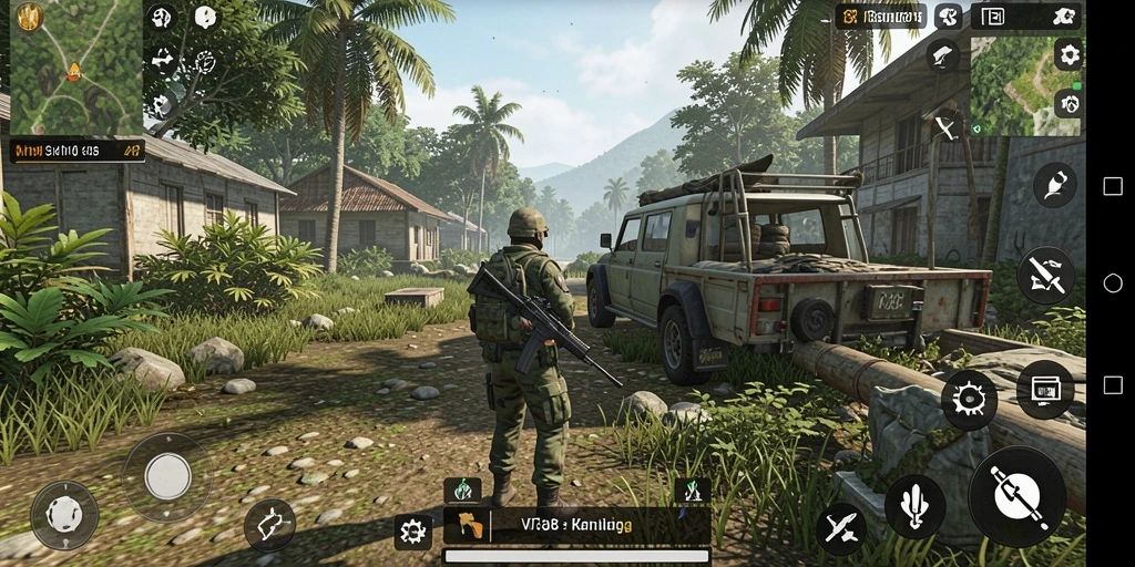 Tampilan utama gameplay VT38 dengan interaksi sosial yang menarik.