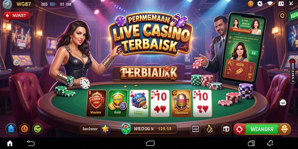 Tampilan screenshot dari gameplay Live Casino di WG87.