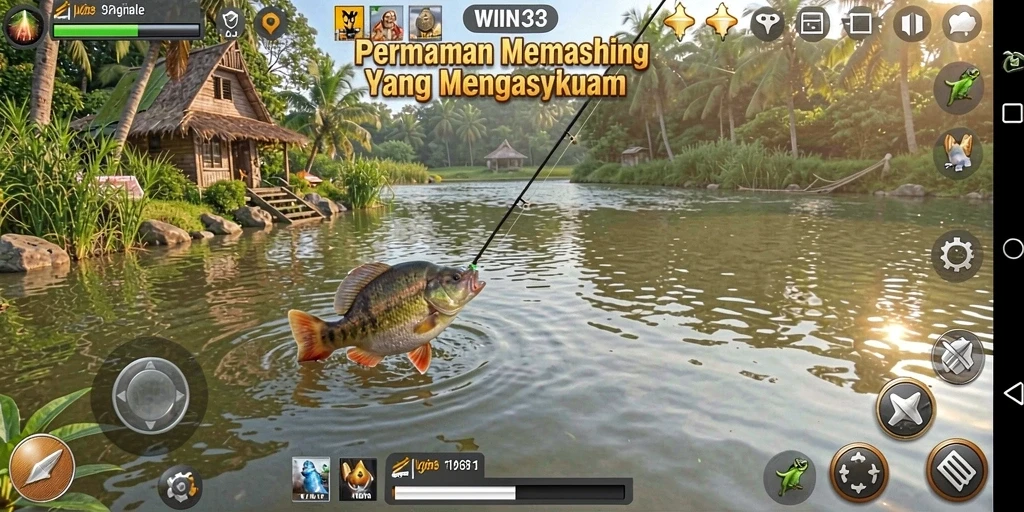 Tampilan gameplay memancing di WIN33 yang menakjubkan.